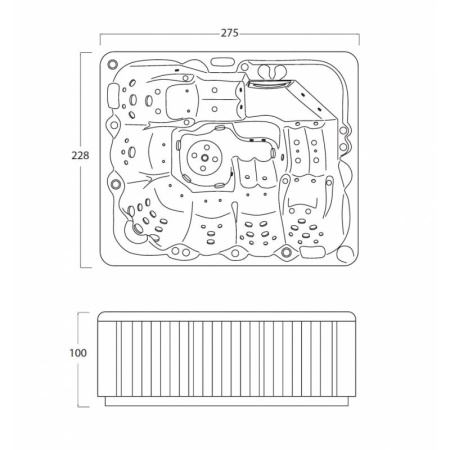 Спа бассейн Treesse Ibiza
